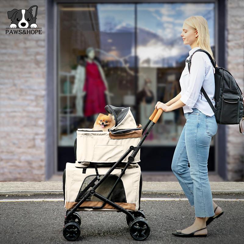 High Quality Twin Double Pet Stroller