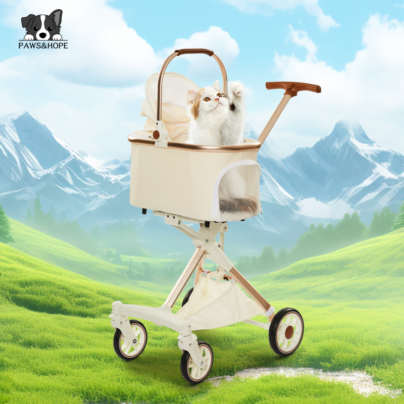 Outdoor 2-in-1 Four Wheel Pet Stroller